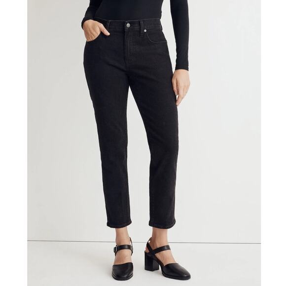 NWOT Madewell The MId-Rise Perfect Vintage Jeans in Clean Black Wash Size 25 - Picture 11 of 16